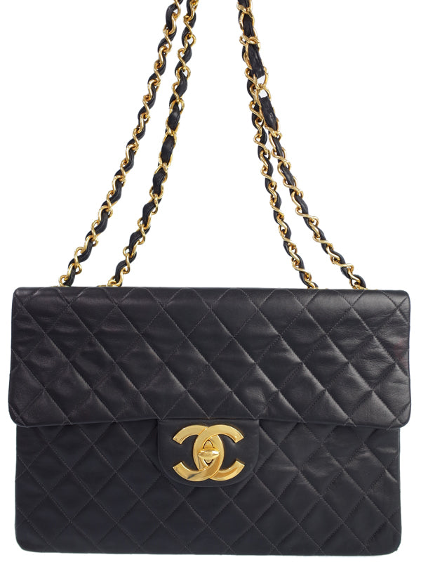 Chanel Deca Matelasse Chain Shoulder Bag Lambskin
