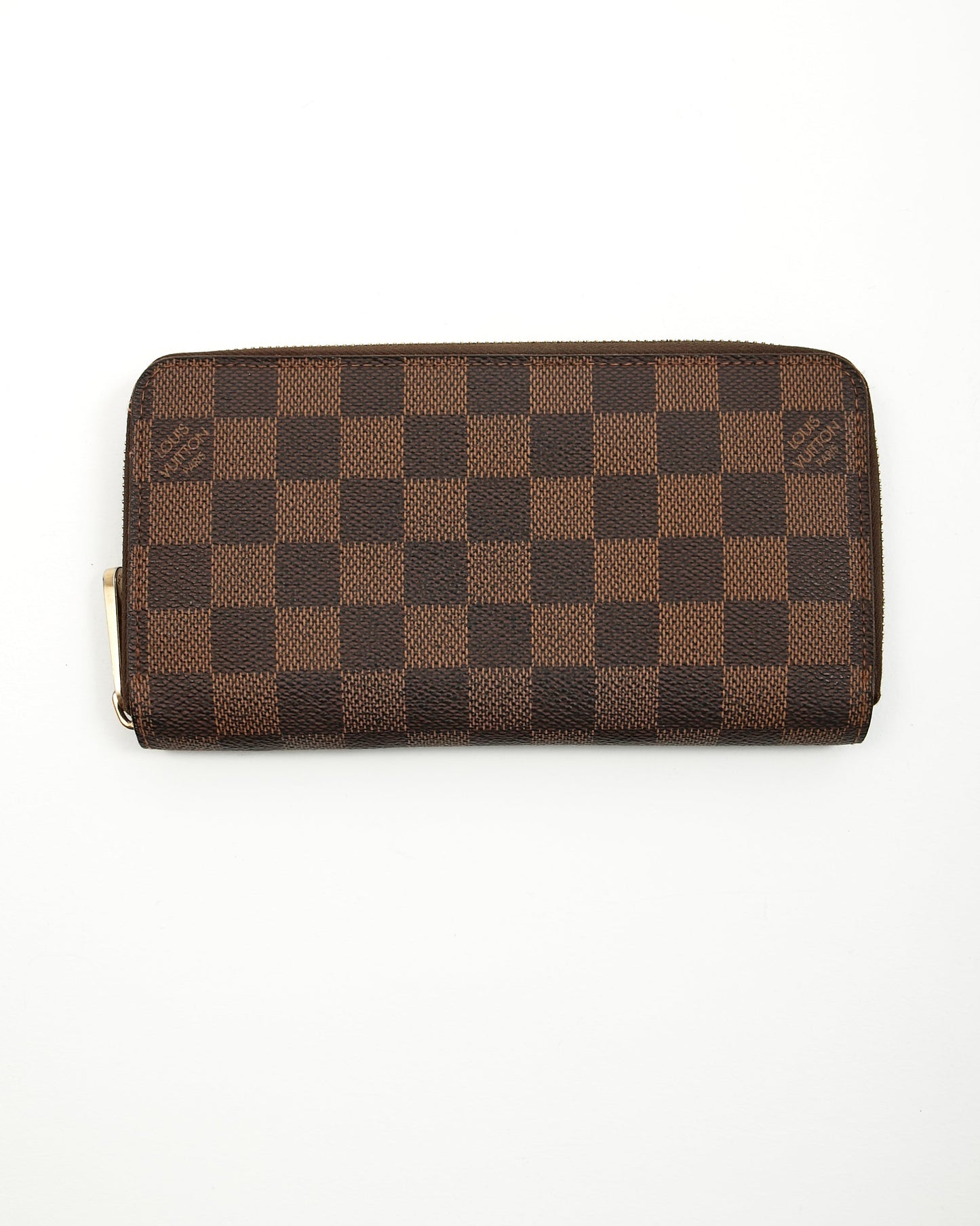 Louis Vuitton Damier Ebene Canvas Zippy Wallet