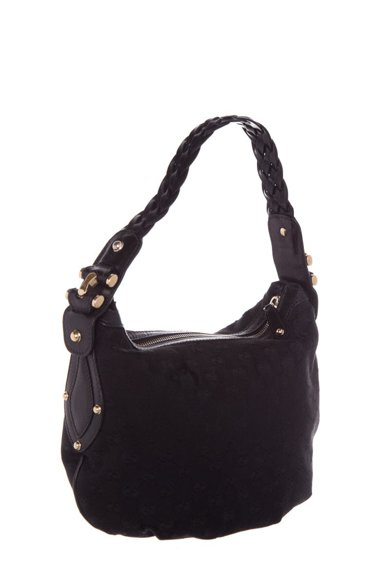 Gucci   Black Monogram Hobo