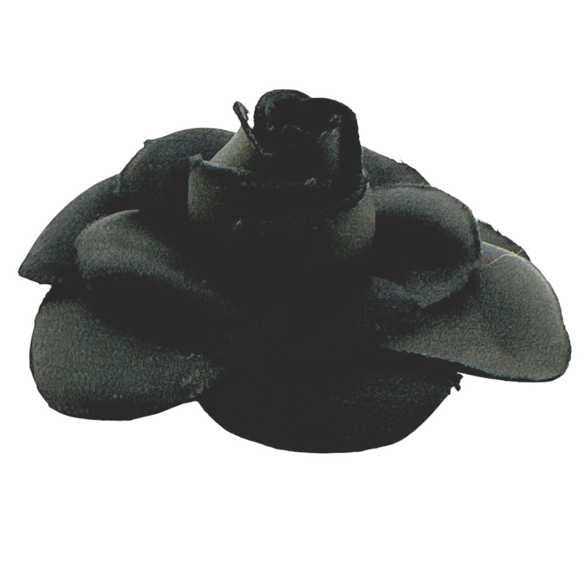 CHANEL Brooch textile black Camelia