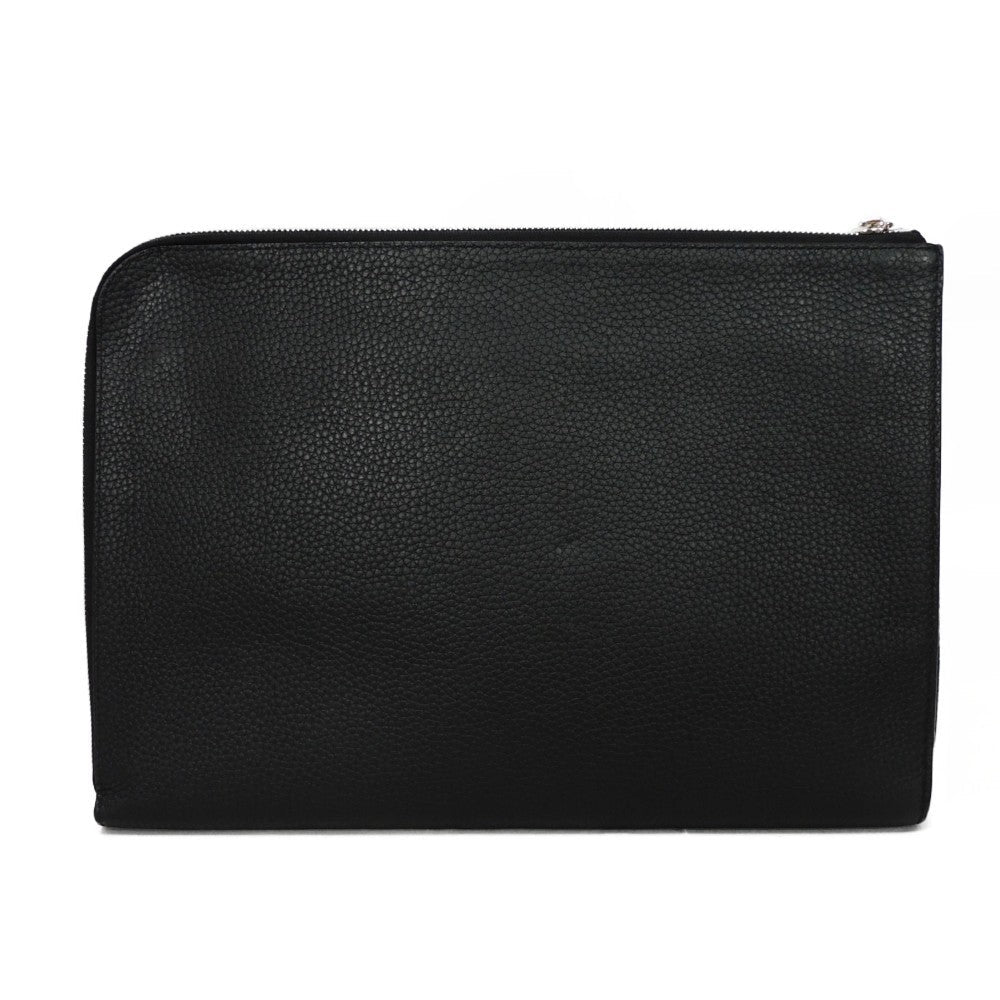 LOUIS VUITTON Clutch bag M67768 Taurillon Clemence leather (embossed) Noir Cuir Taurillon Clemence Pochette Jules GM NM