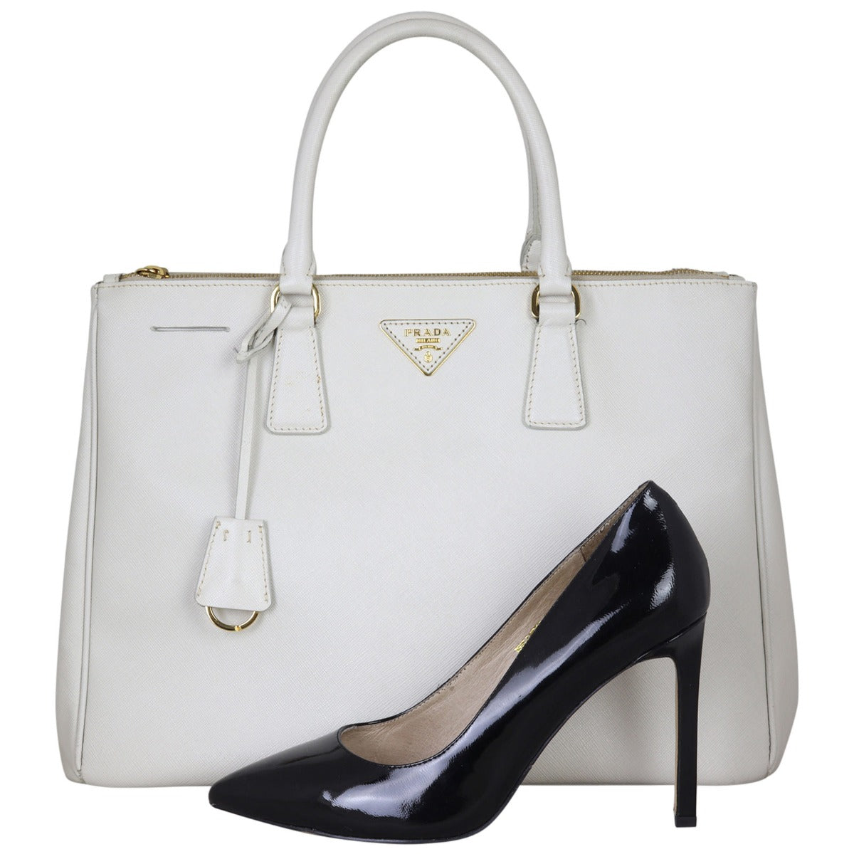 Prada Saffiano Lux Galleria Double Zip Tote Large
