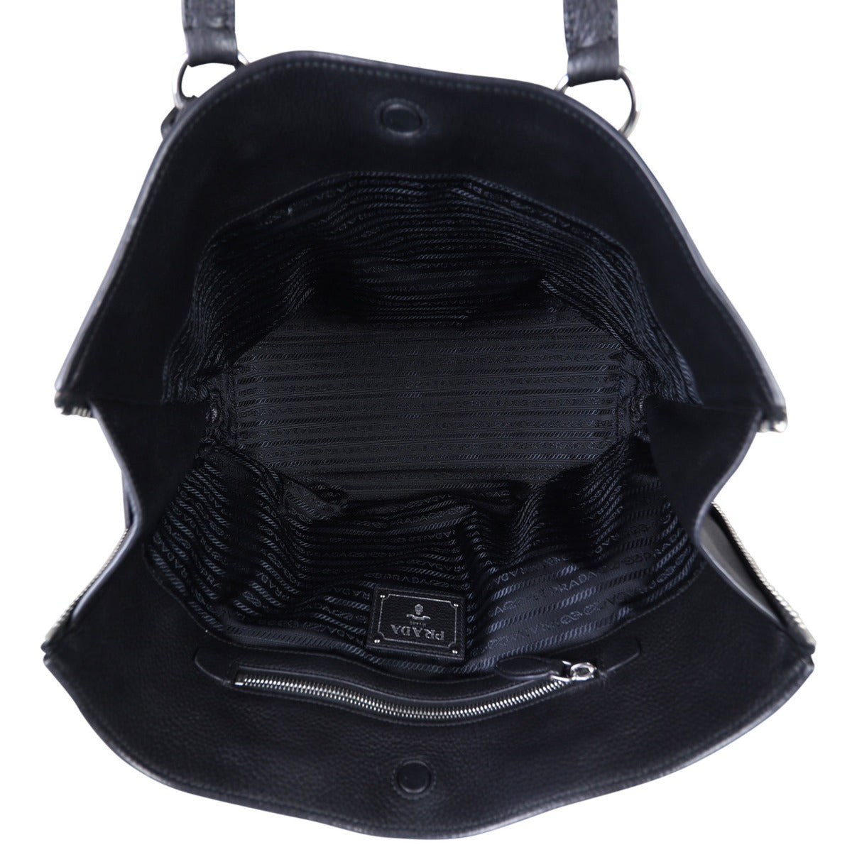 Prada Vitello Daino Zip Tote