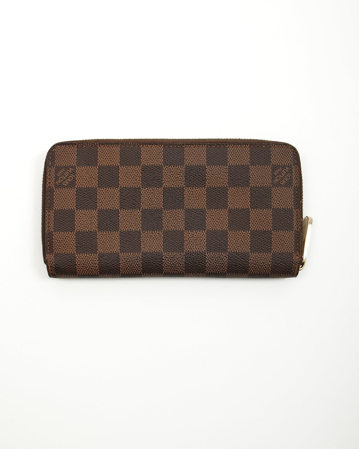 Louis Vuitton Damier Ebene Canvas Zippy Wallet