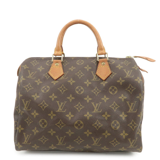 Louis Vuitton Monogram Speedy 30 Boston Bag Hand Bag Brown M41526