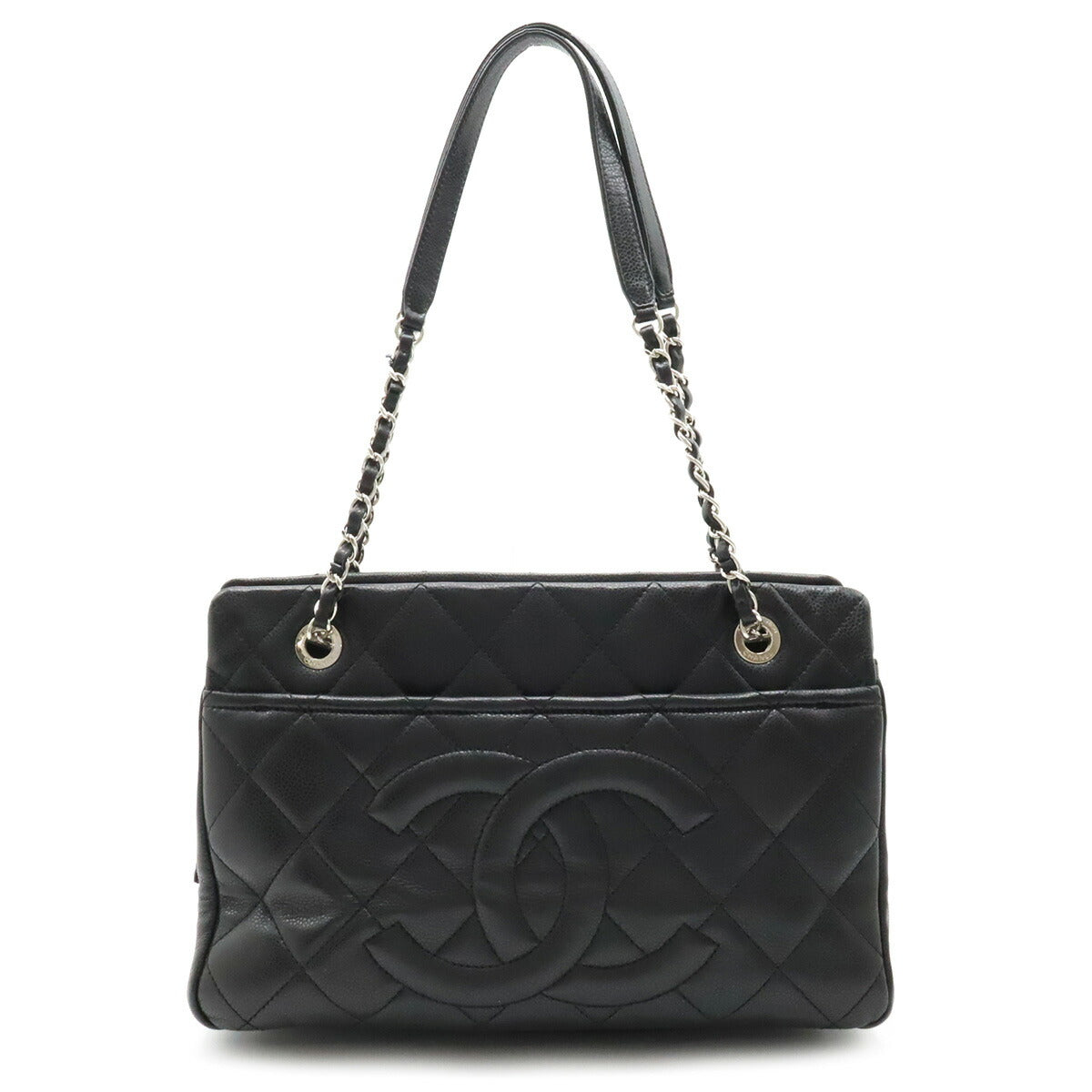 Chanel Caviar Skin Matelasse Coco Mark 2way Bag A67294