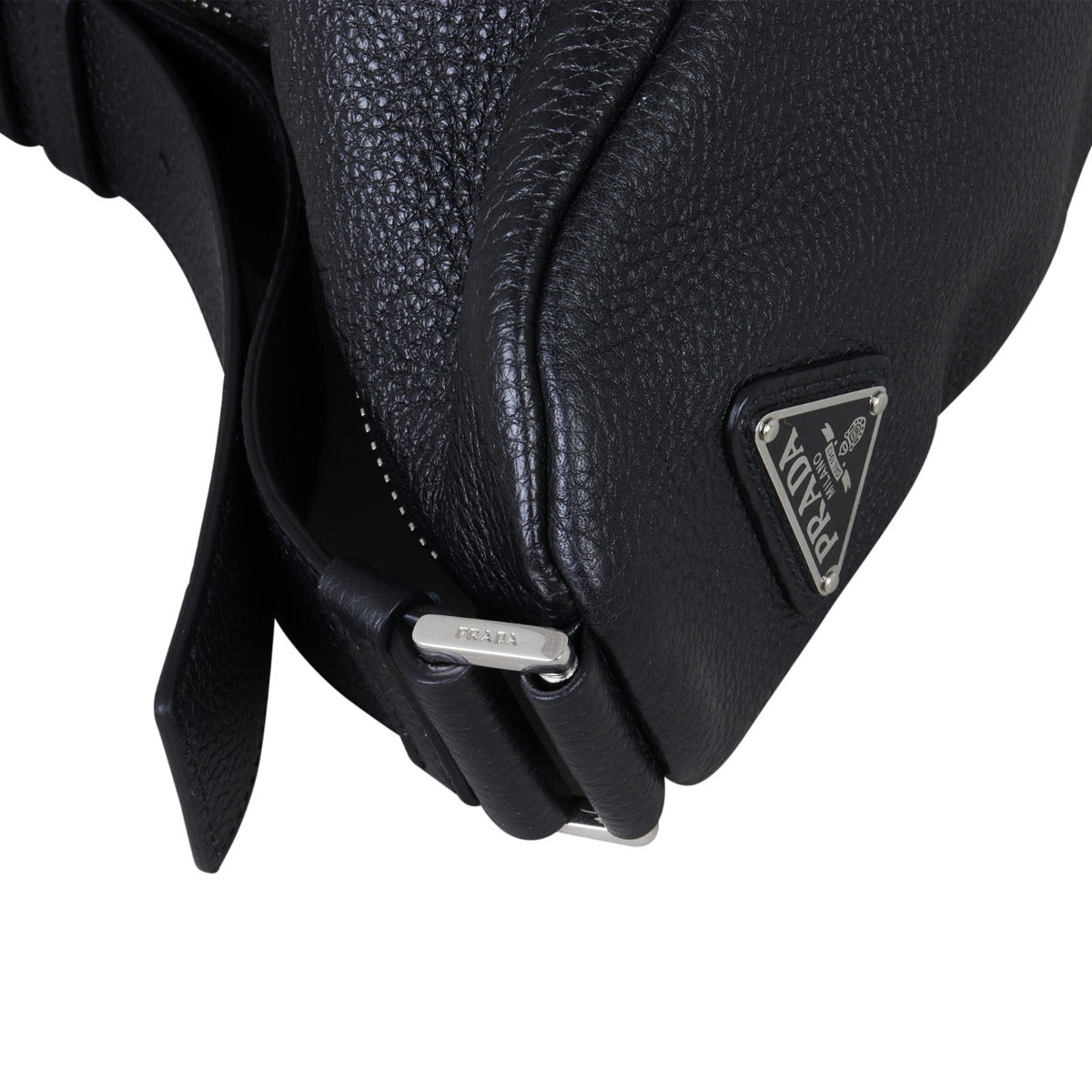 Prada Triangle Leather Shoulder Bag
