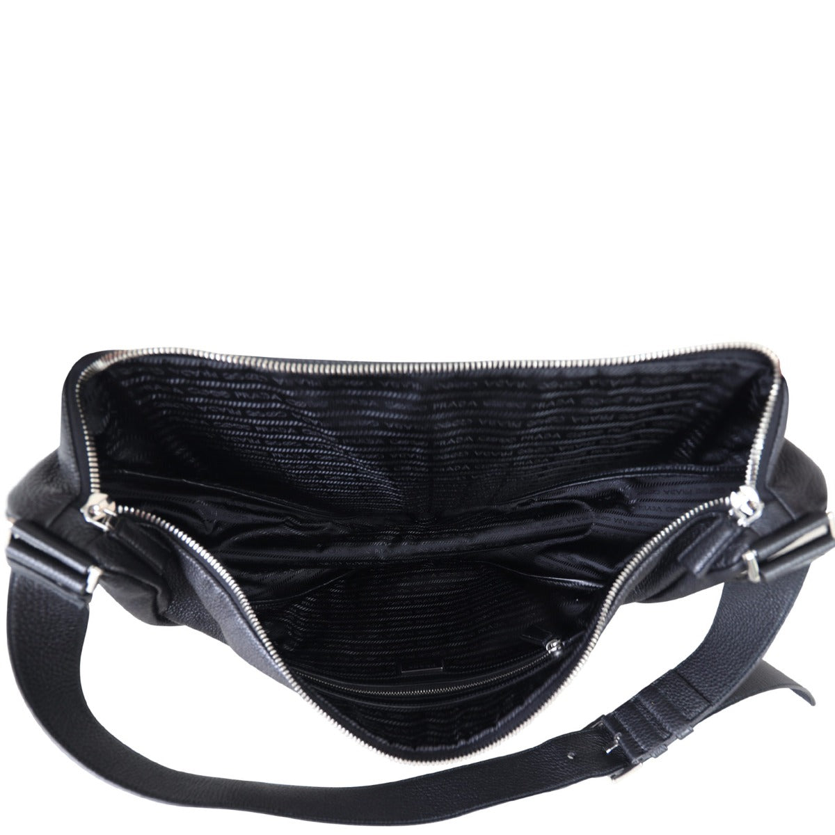 Prada Triangle Leather Shoulder Bag
