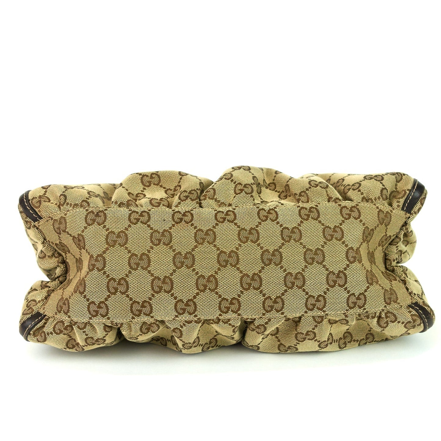 Gucci D-Ring Small Monogram Canvas Hobo Bag