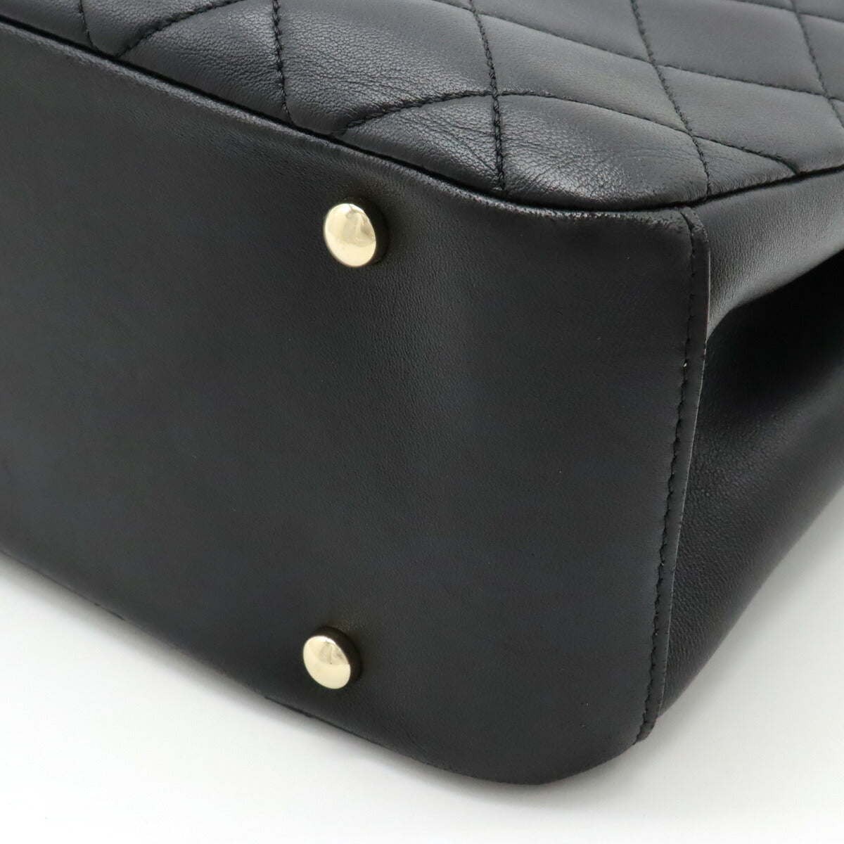 Chanel Leather Matelassé Coco Mark 2way Handbag Classic Flap