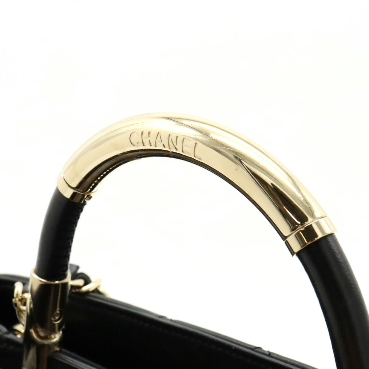 Chanel Leather Matelassé Coco Mark 2way Handbag Classic Flap