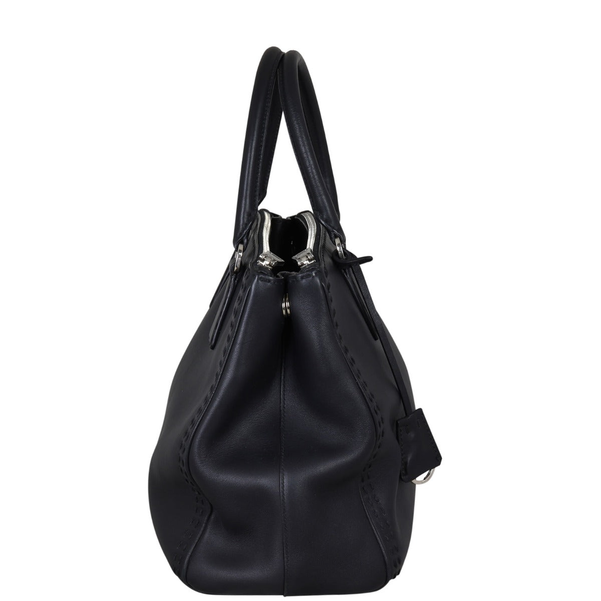 Prada City Calf Lux Galleria Double Zip Tote Medium