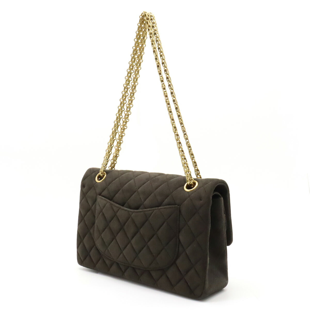 Chanel Suede Matelasse Shoulder Bag Classic Flap