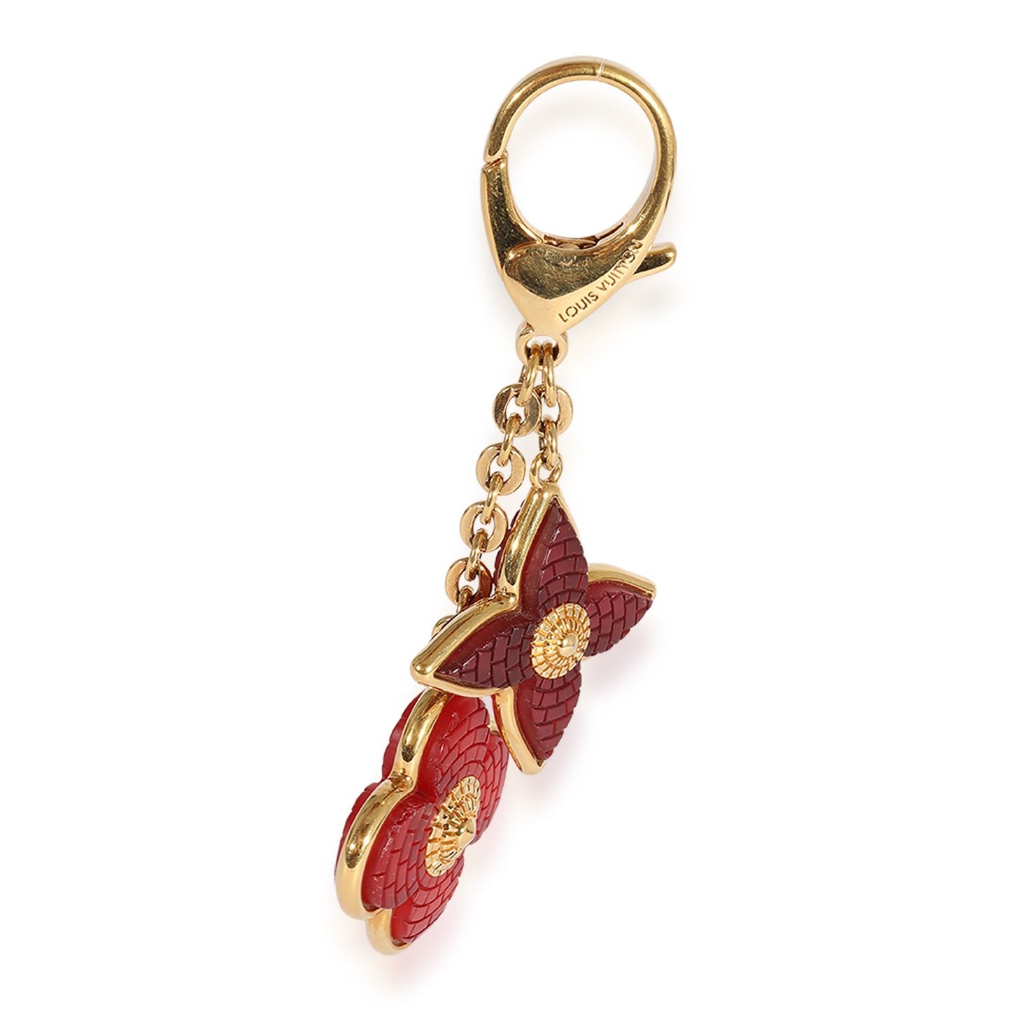 Louis Vuitton  Gold-Tone & Red Resin Bijoux Bag Charm