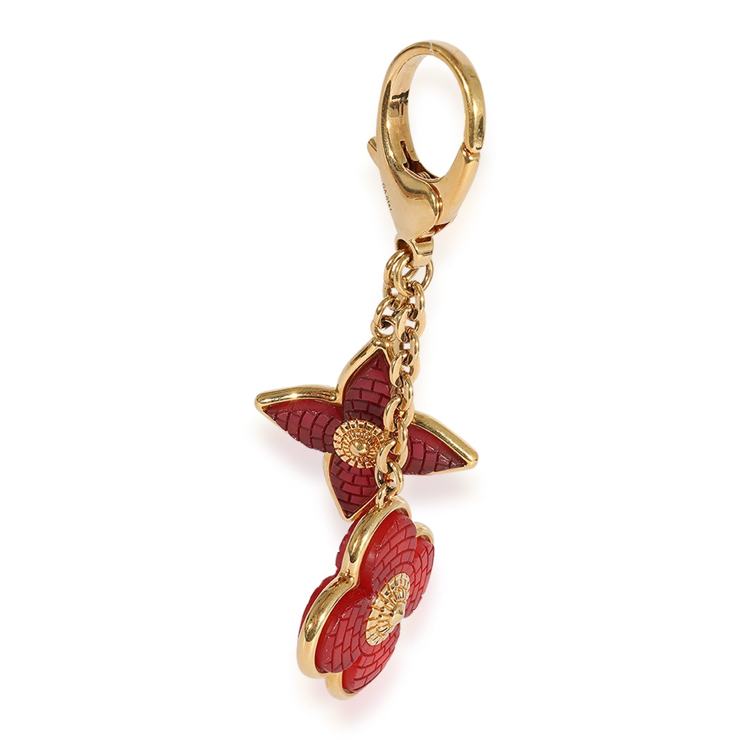 Louis Vuitton  Gold-Tone & Red Resin Bijoux Bag Charm