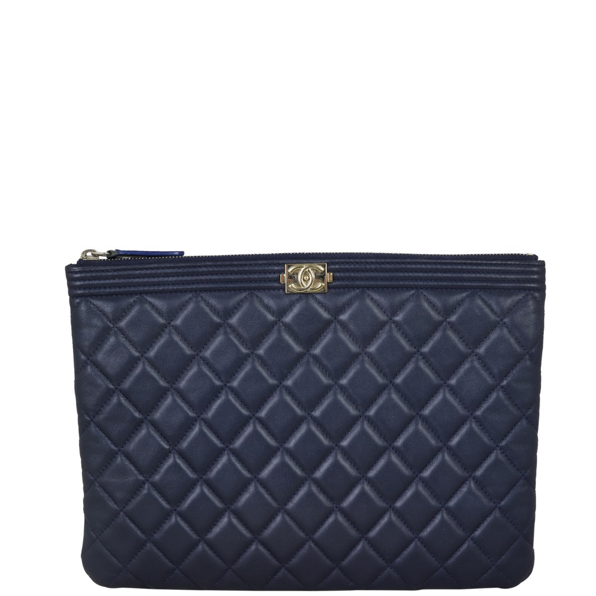 Chanel Boy O-Case | Navy Blue