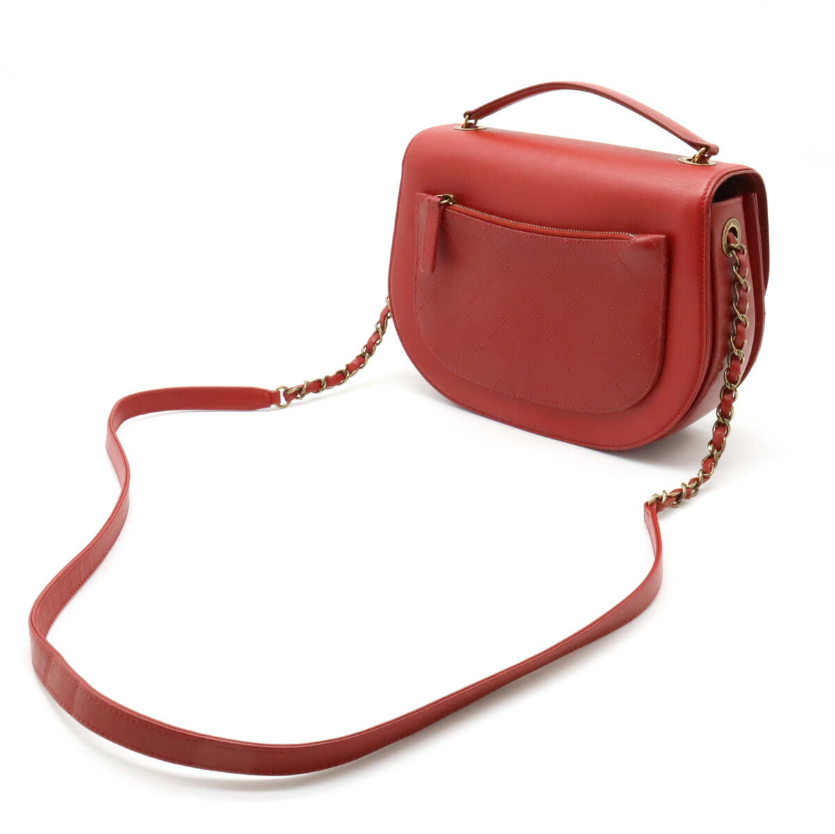 Chanel Goatskin Coco Curve 2way Shoulder Bag Classic Flap