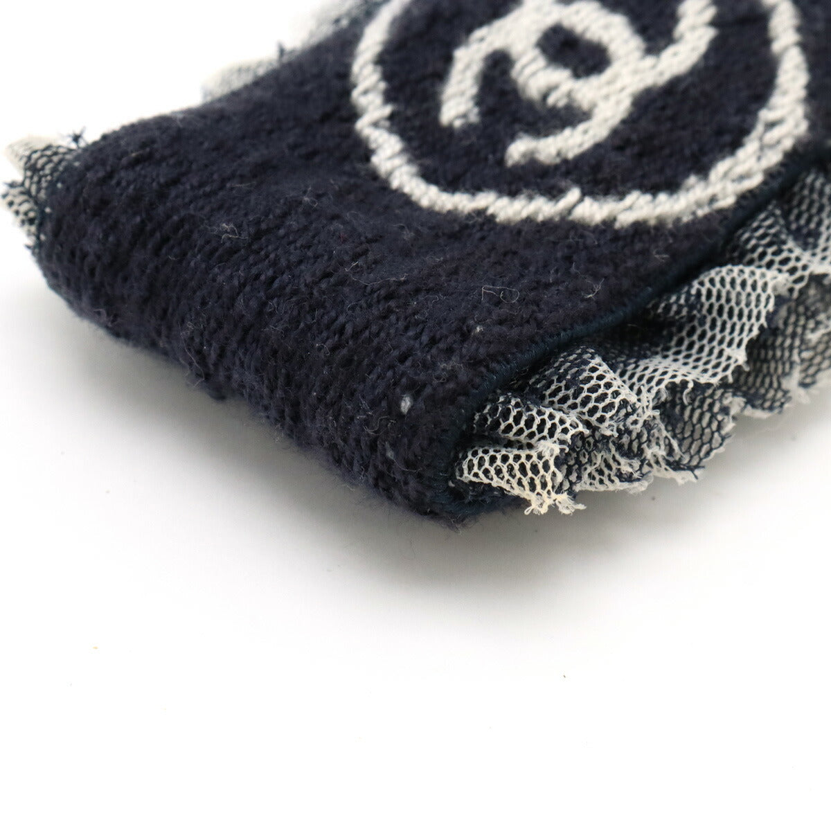 Chanel Cotton Lace Coco Mark Wristband Classic Flap Tote