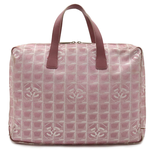 Chanel Nylon Jacquard New Travel Line Briefcase Classic Flap Tote