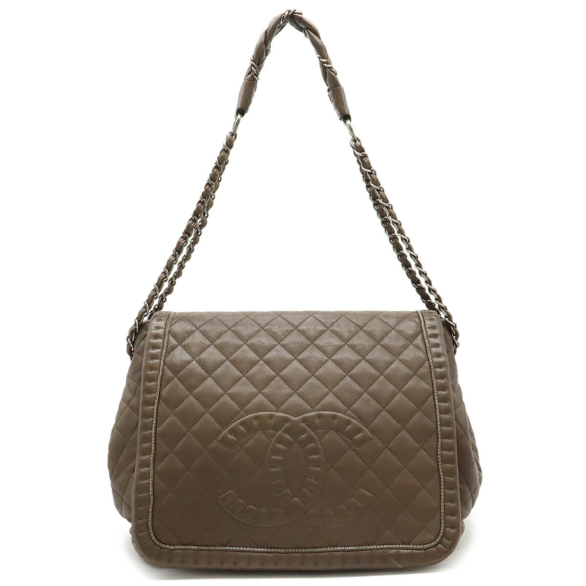 Chanel Leather Matelassé Shoulder Bag Classic Flap