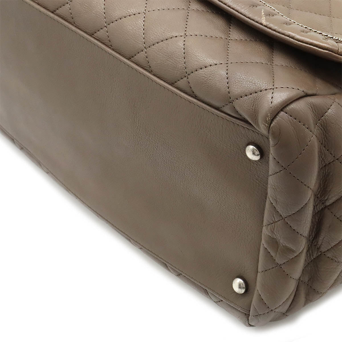 Chanel Leather Matelassé Shoulder Bag Classic Flap