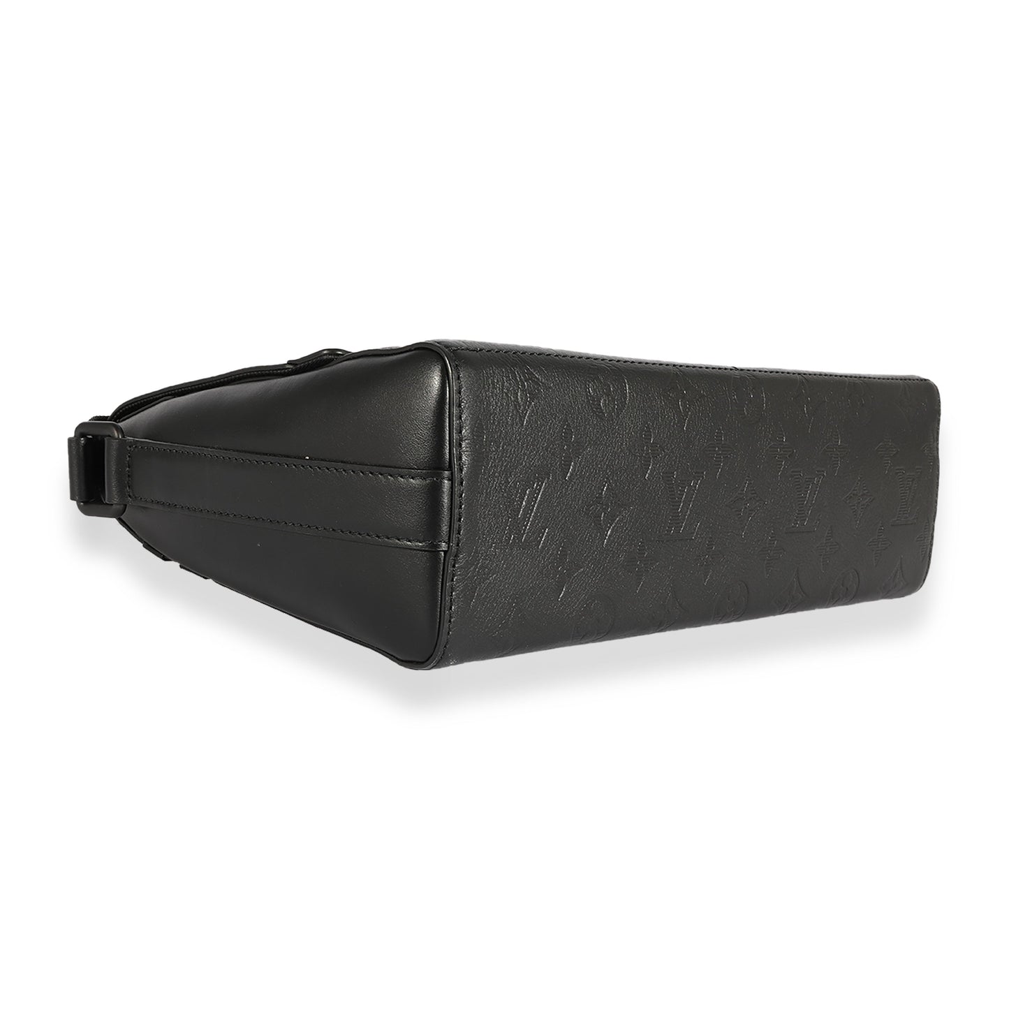 LOUIS VUITTON Black Monogram Shadow Sprinter Messenger Handbag