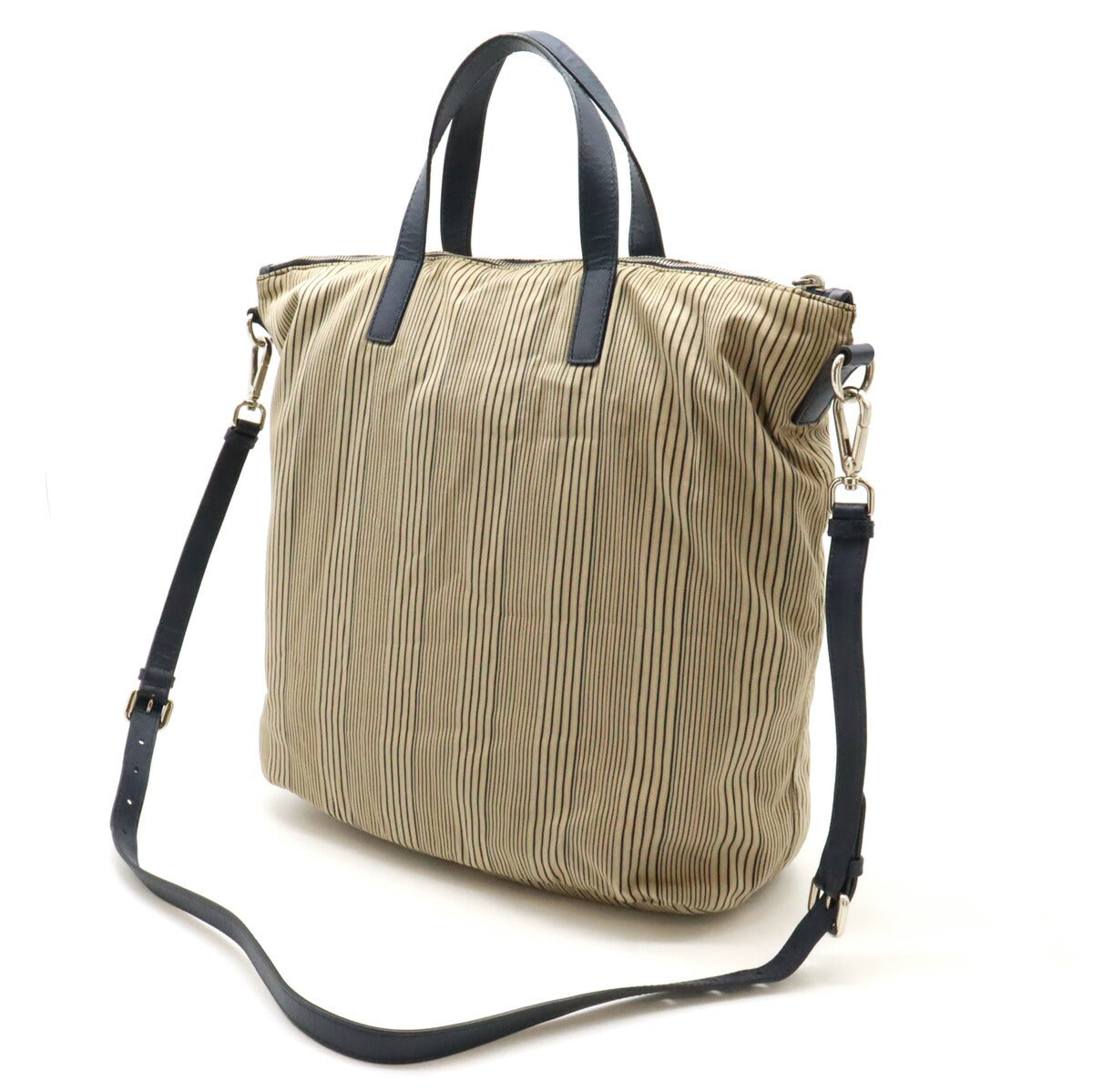 Prada Canvas Leather 2way Bag B2052G