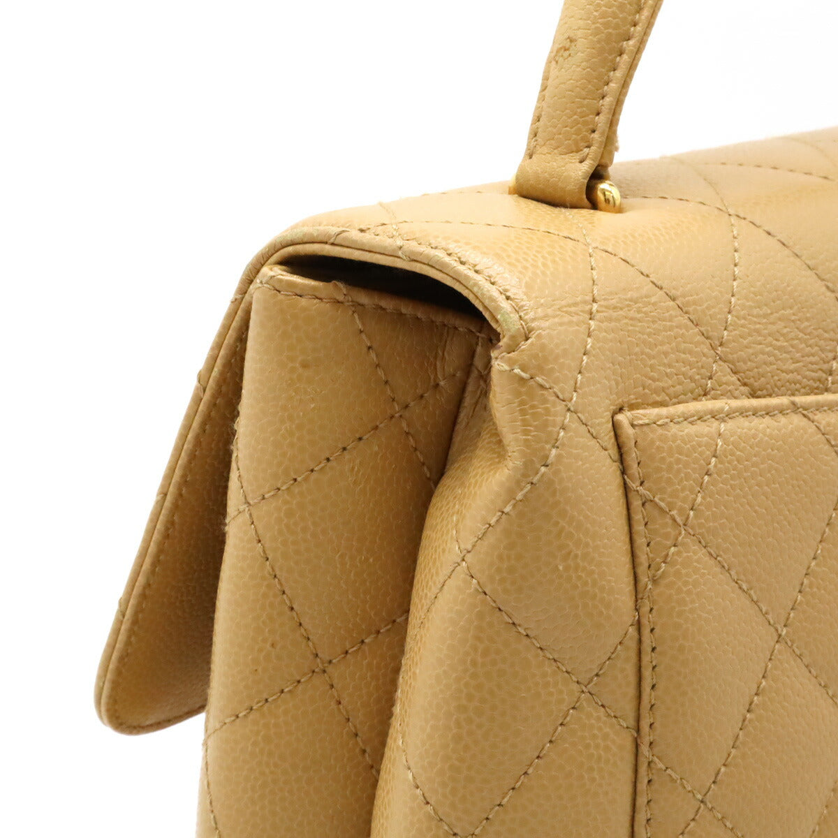 Chanel Caviar Skin Matelasse Coco Mark Handbag Classic Flap