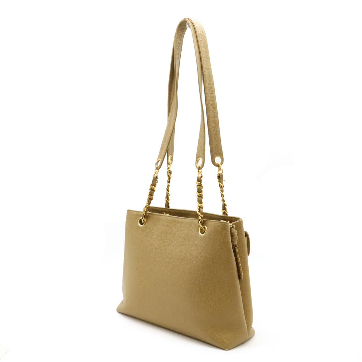 Chanel Caviar Skin Coco Mark 2way Tote Bag Classic Flap