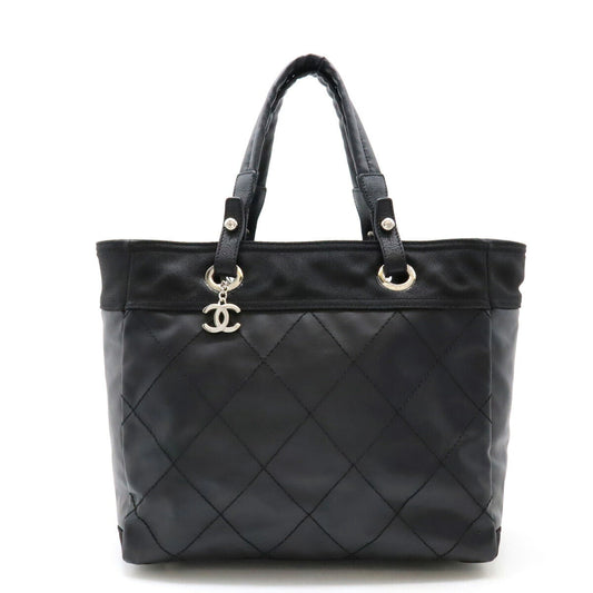 Chanel Coated Canvas -Biarritz Tote Bag Classic Flap