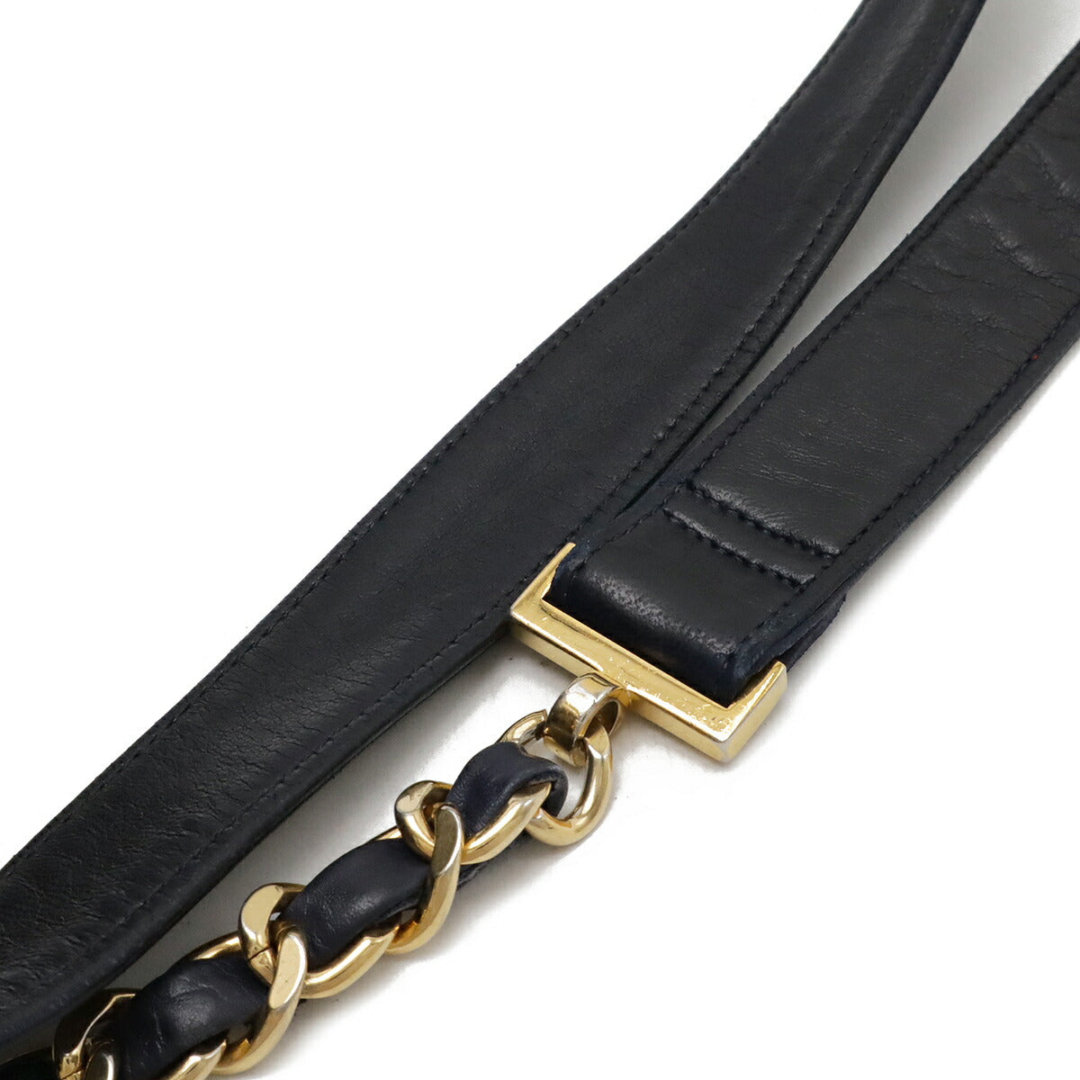 Chanel Calfskin Coco Mark Chain Backpack Black/Navy Classic Flap