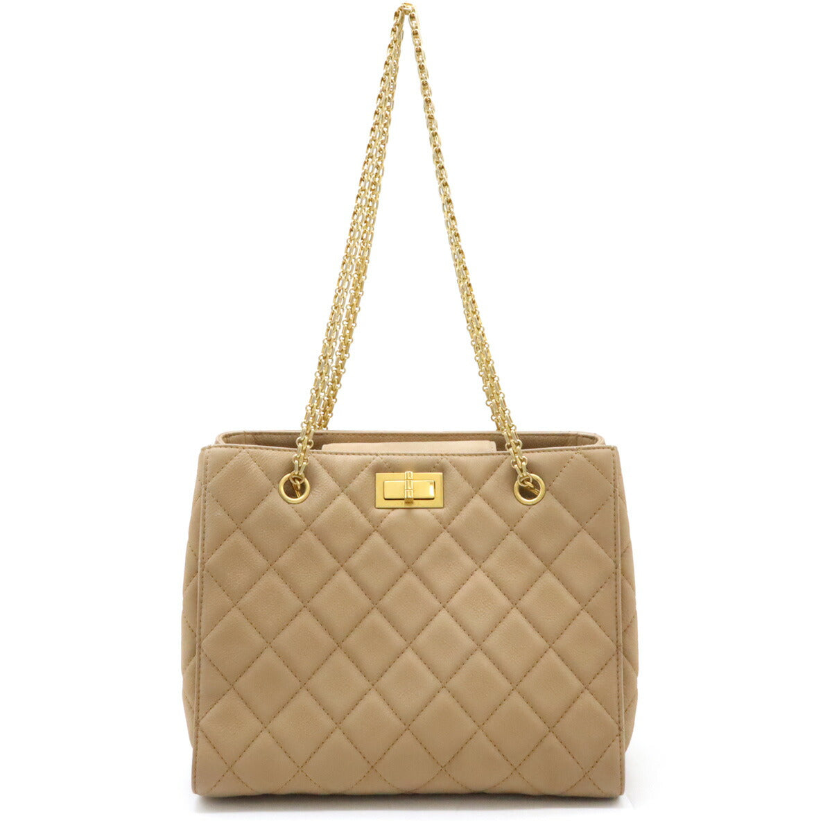 Chanel Caviar Skin 2.55 2way Tote Bag Classic Flap