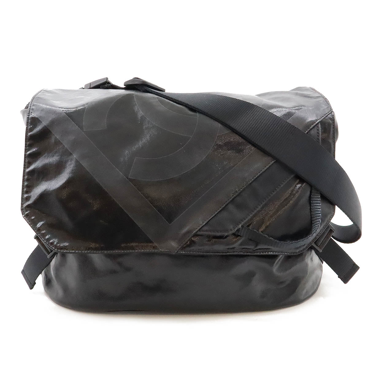 Chanel Coated Canvas Sports Line Coco Mark Shoulder Bag Classic Flap