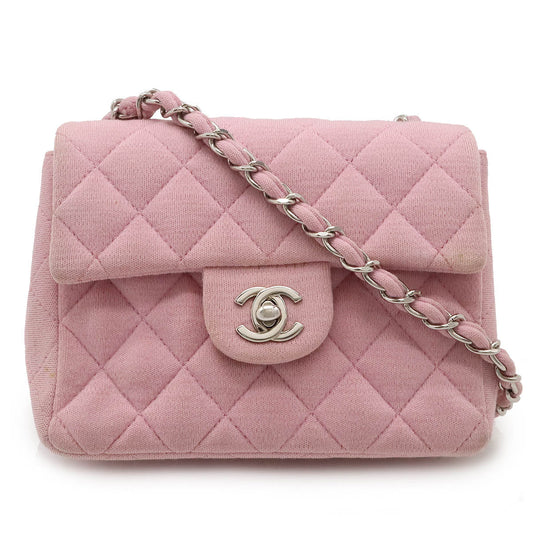 Chanel Cotton Jersey Mini MatelassÃ© Shoulder Bag A01115