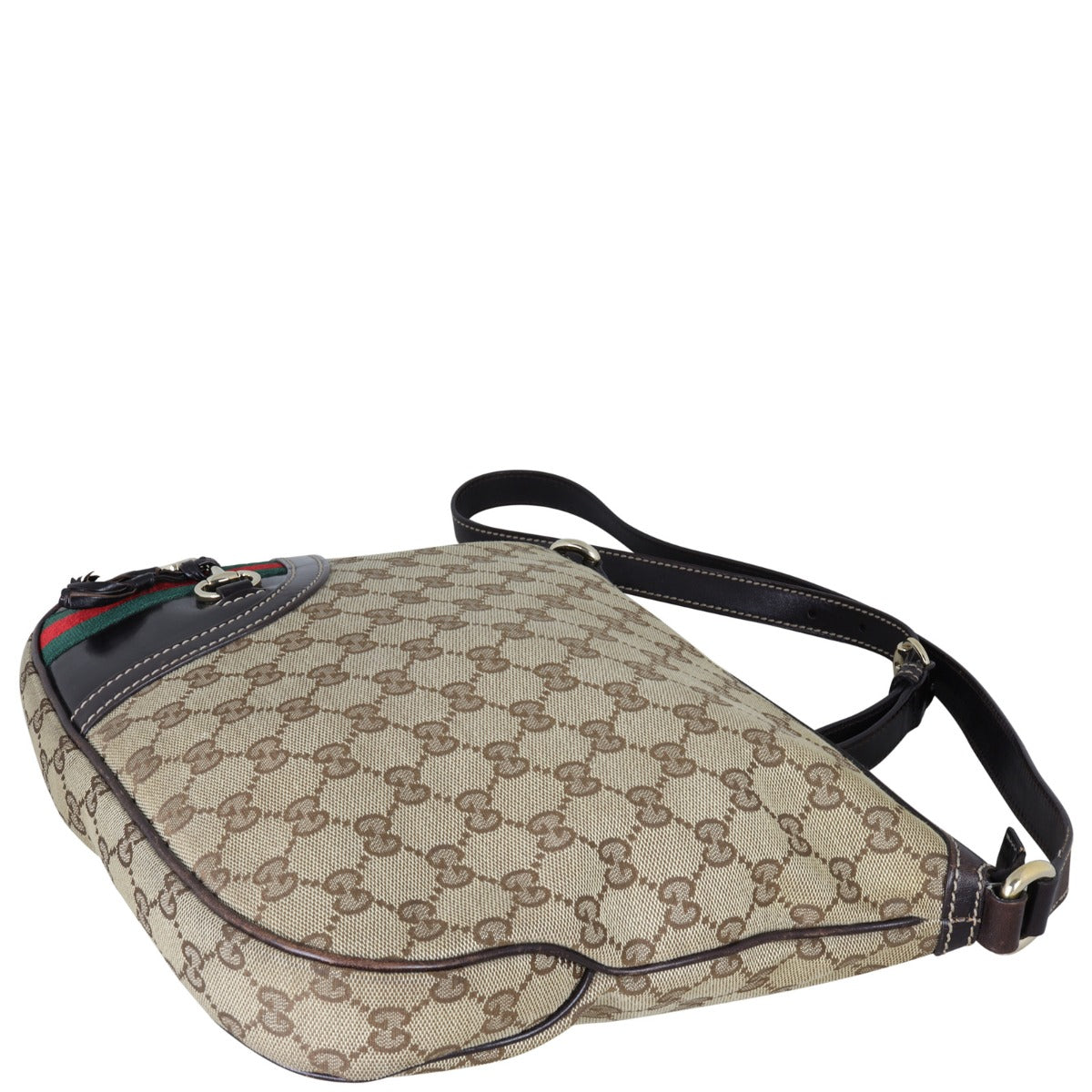 Gucci GG Canvas Horsebit Tassel Messenger