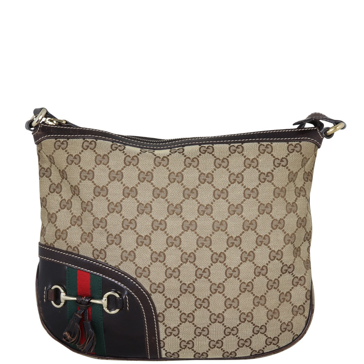 Gucci GG Canvas Horsebit Tassel Messenger