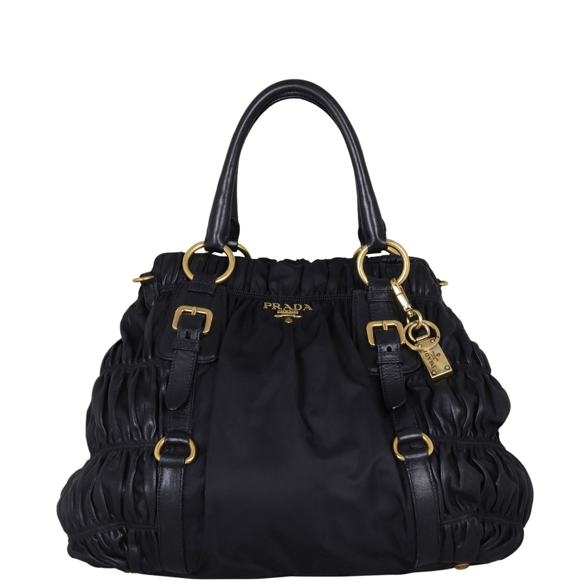 Prada Tessuto Leather Gaufre Bag
