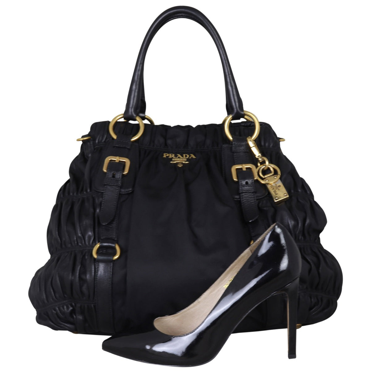 Prada Tessuto Leather Gaufre Bag