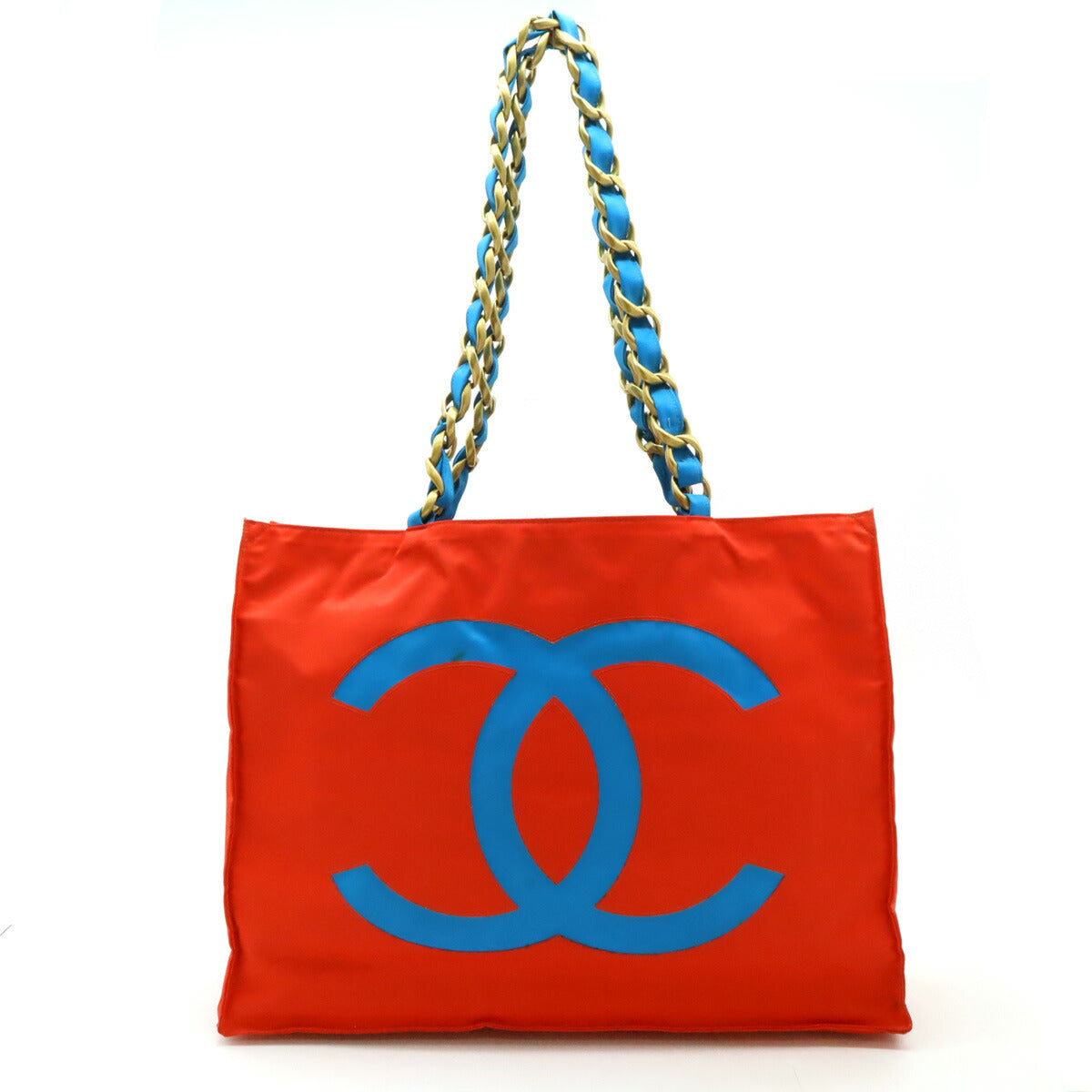Chanel Nylon Canvas Coco Mark 2way Tote Bag Classic Flap