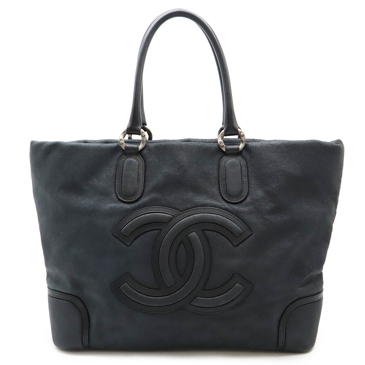 Chanel Soft Caviar Skin Coco Mark 2way Tote Bag Classic Flap