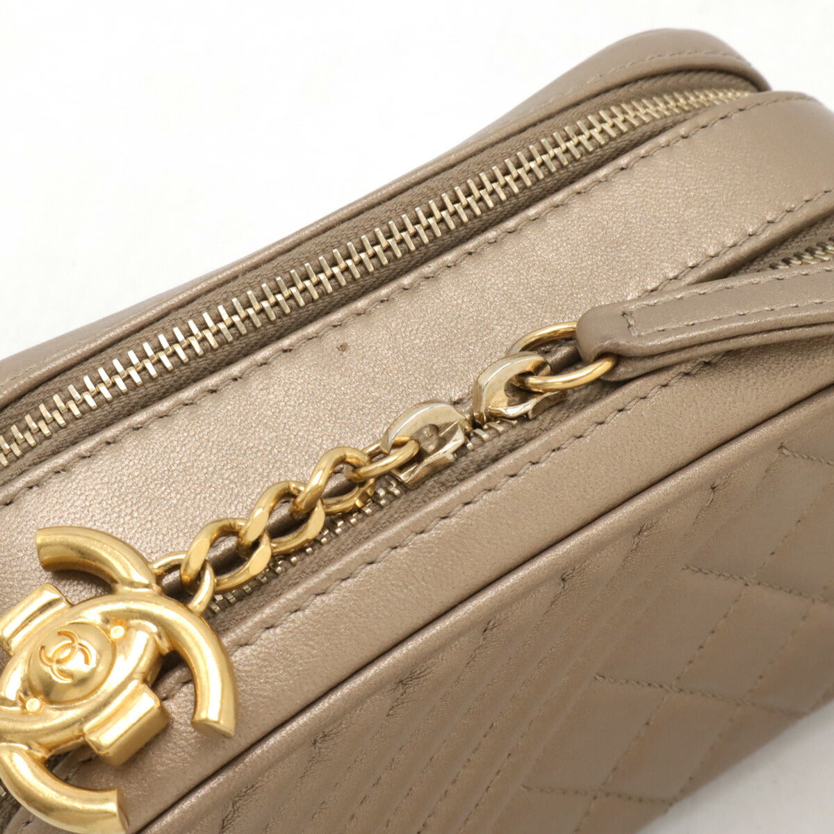 Chanel Leather Coco Mark Camera Bag Shoulder Bag Classic Flap