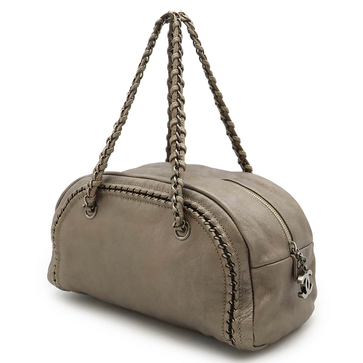 Chanel Leather Luxury Line Coco Mark 2way Shoulder Bag Classic Flap