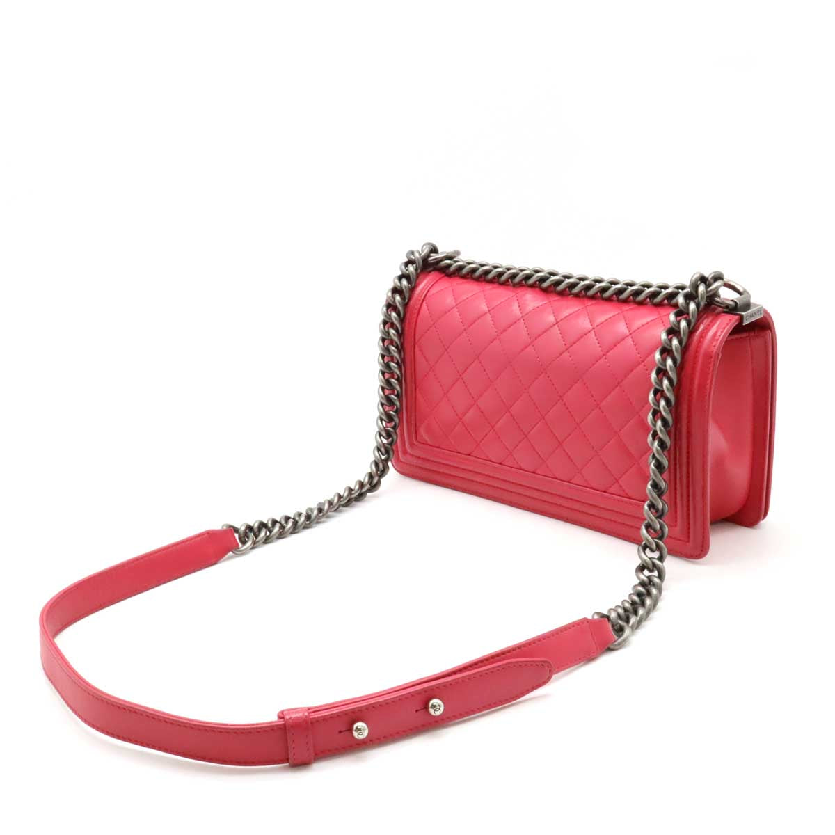 Chanel Caviar Skin Boy Chanel Chain Shoulder Bag Classic Flap