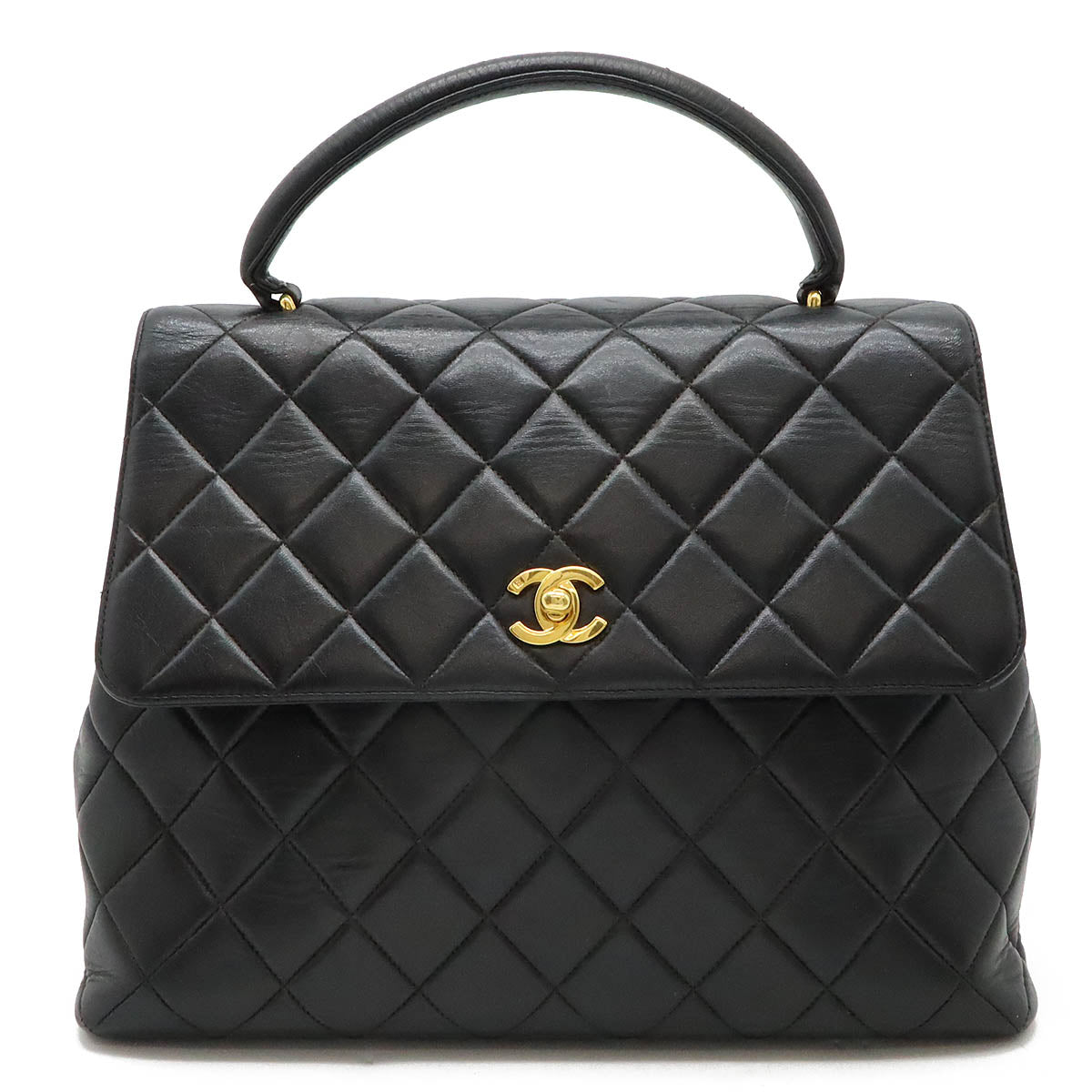 Chanel Leather Matelassé Coco Mark Flap Bag Classic Flap