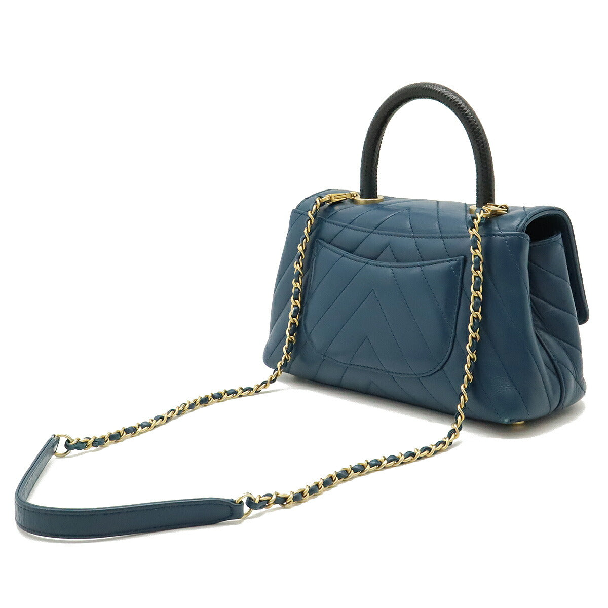 Chanel Leather Coco Handle 2way Bag Classic Flap