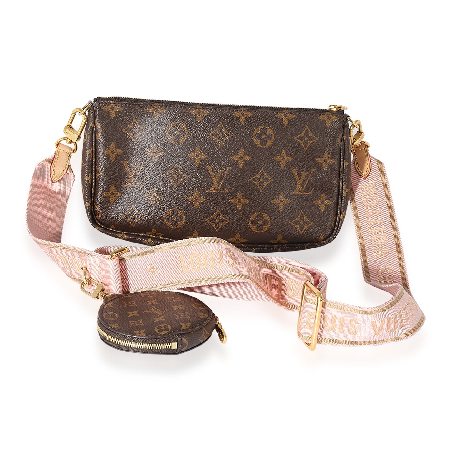 Louis Vuitton  Monogram Canvas & Rose Clair Multi-Pochette Accessoires