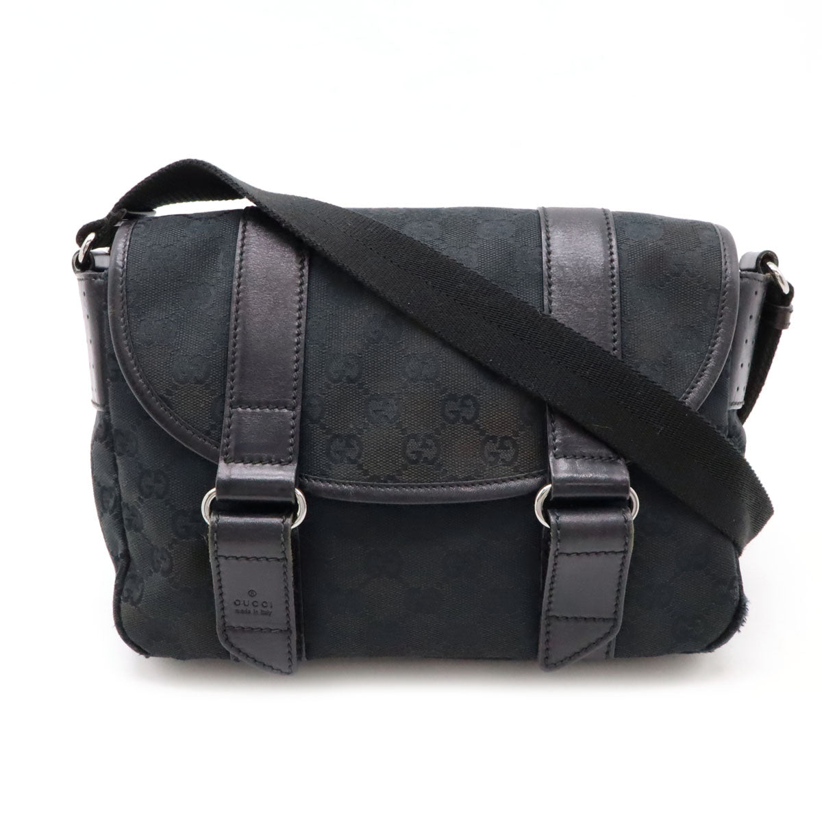 Gucci GG Canvas Punching Shoulder Bag 145858