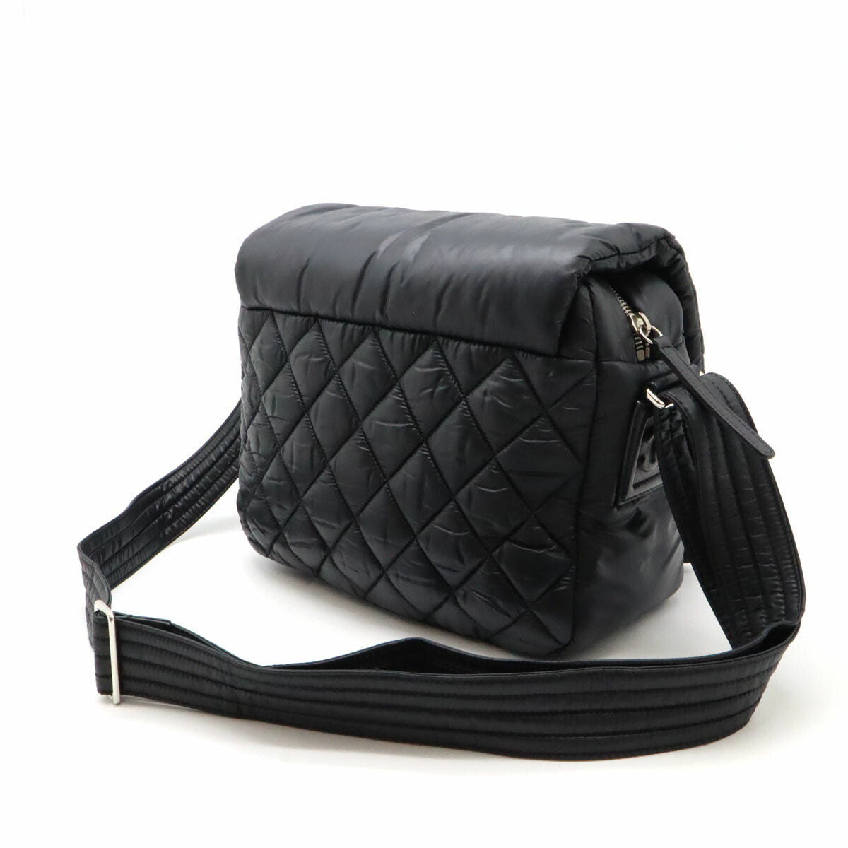 Chanel Nylon Coco Cocoon Matelasse Shoulder Bag Classic Flap