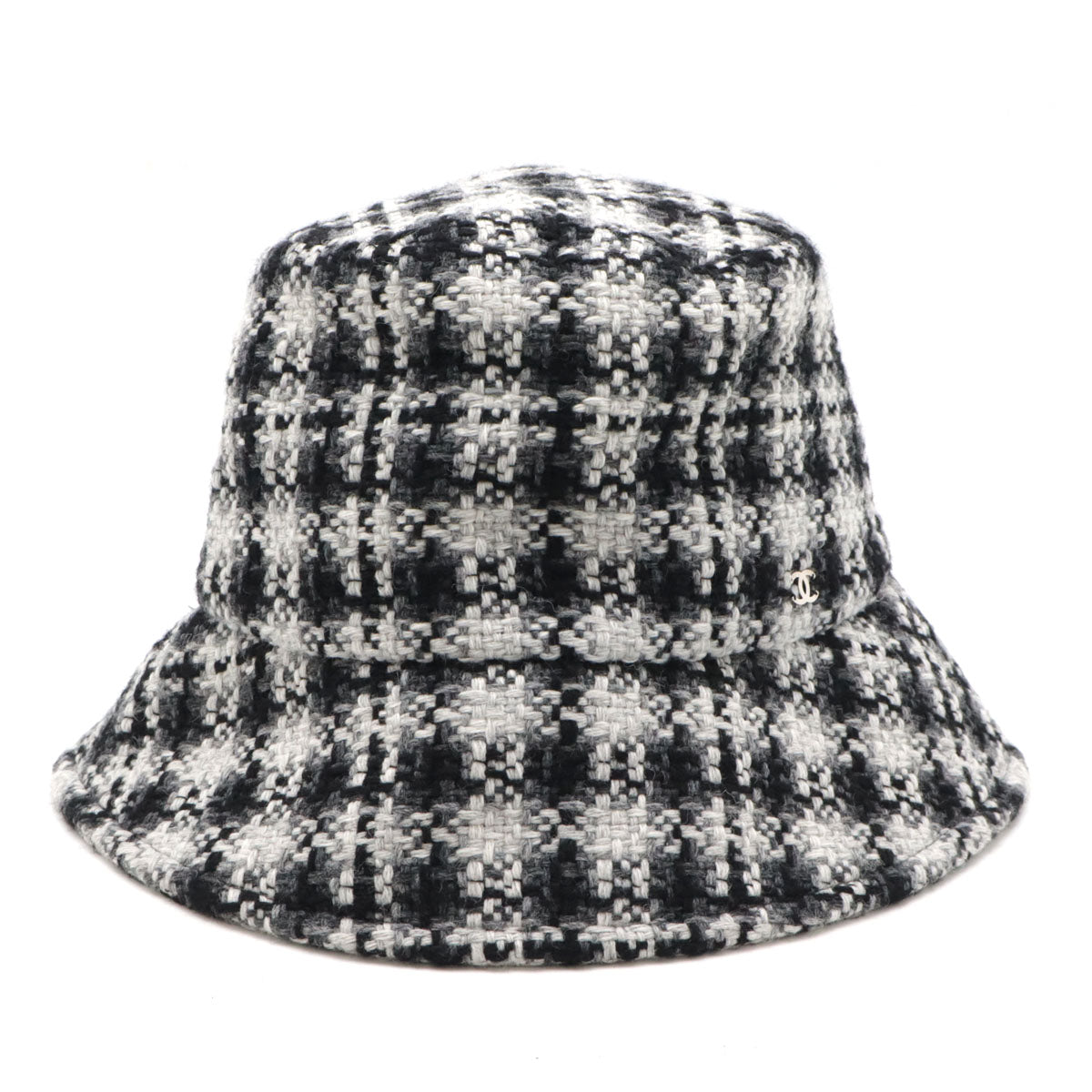 Chanel Tweed Coco Mark Bucket Hat Wool Hat Classic Flap Tote