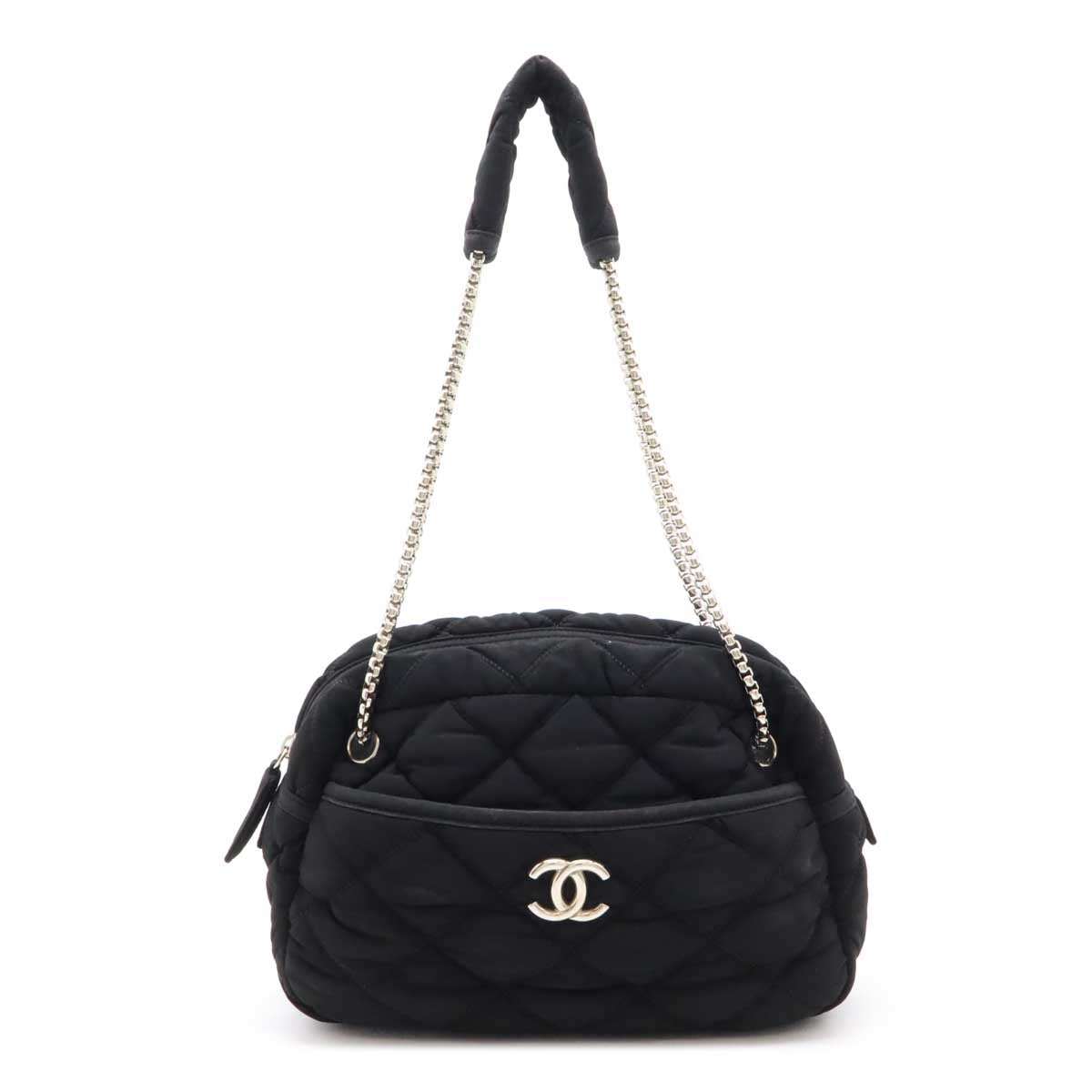 Chanel Cotton Jersey Bubble Quilt 2way Shoulder Bag Classic Flap